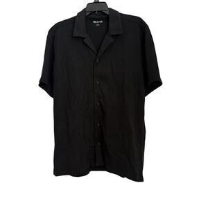 Mens Madewell Charcoal 100% Cotton Button Up Shirt